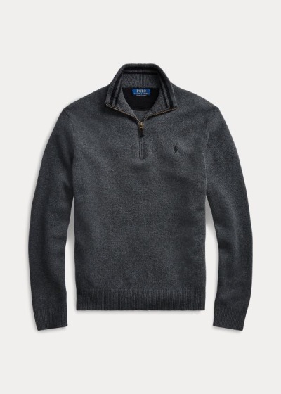 Men's Polo Ralph Lauren Wool-Blend Quarter-Zip Sweater | 254361VNL